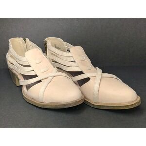 Coconuts by Matisse Britt Heels Womens 8.5 Nude Strappy Low Block Heel